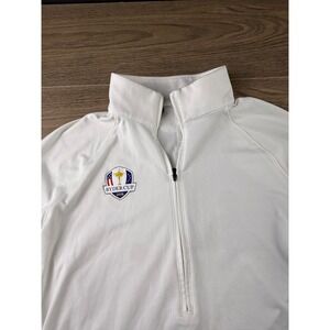 Under Armour Ryder Cup 2016 Womens White Quarter Zip Pullover XS Loose Fit Golf